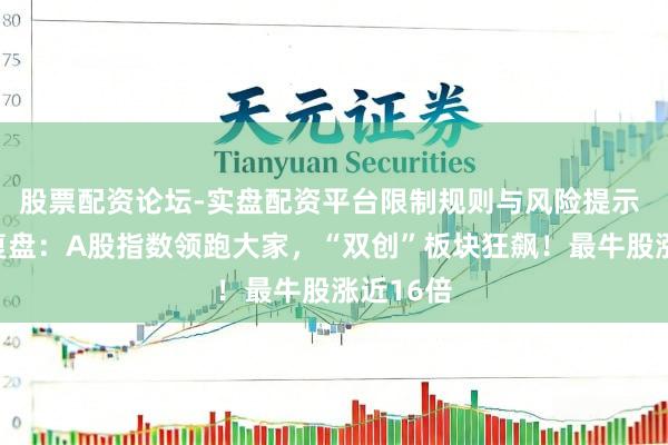 股票配资论坛-实盘配资平台限制规则与风险提示 三季度复盘：A股指数领跑大家，“双创”板块狂飙！最牛股涨近16倍